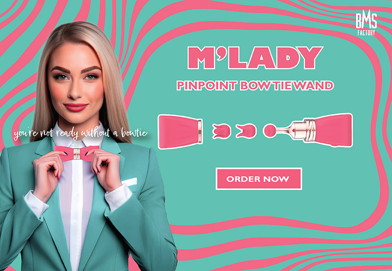 M’Lady Pinpoint Bowtie Wand - Coral